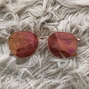 FOREVER21 RED AVIATOR GLASSES